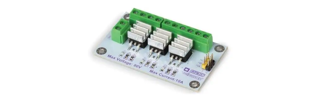 Whadda Wpm357 3-channel High Power Mosfet Module Instructions