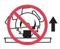 avoid injury from flying debris icon