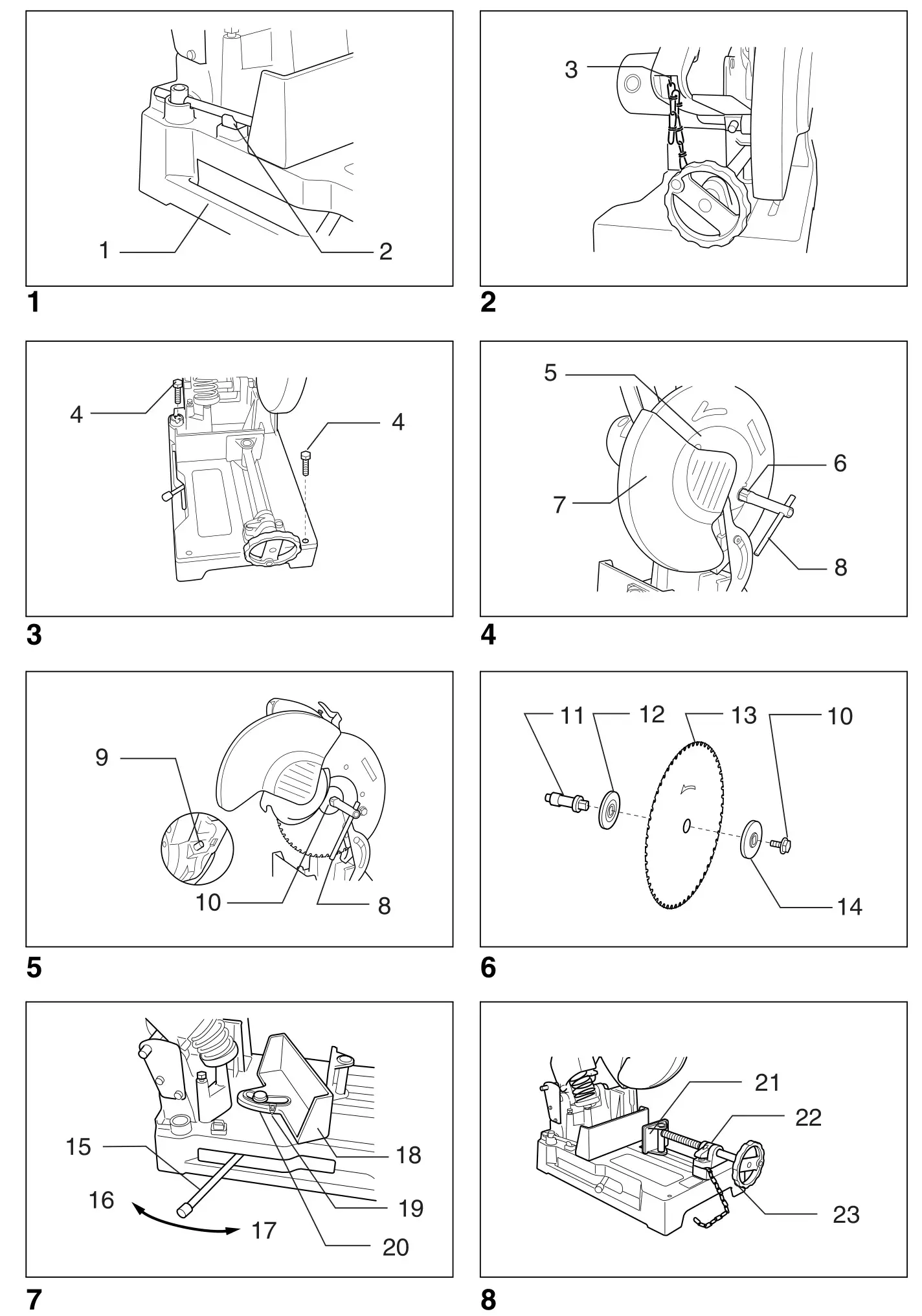 makita LC1230 Metal Cutting Saw - fig1-8