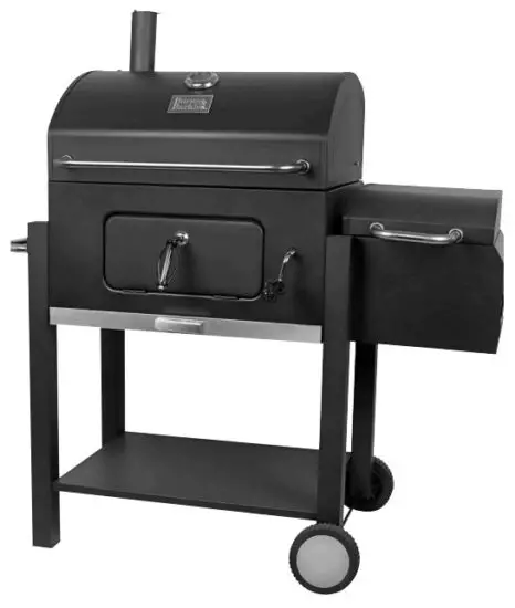 Burns Barkles 013742 Charcoal Grill with Smoker Box