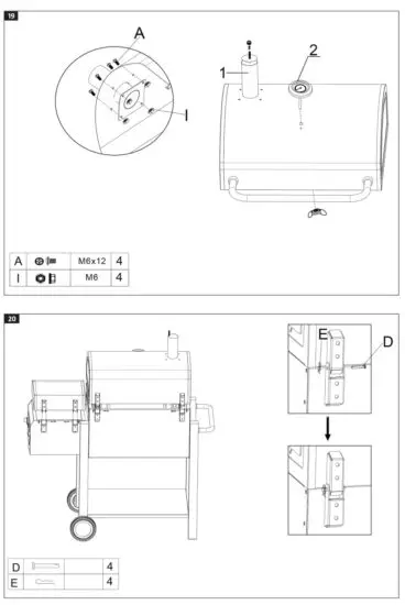 Burns Barkles 013742 Charcoal Grill with Smoker Box - fig 11