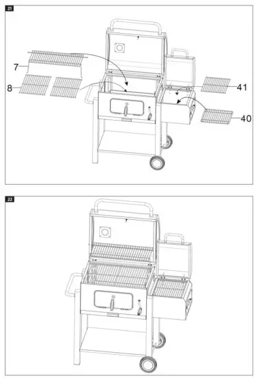 Burns Barkles 013742 Charcoal Grill with Smoker Box - fig 12