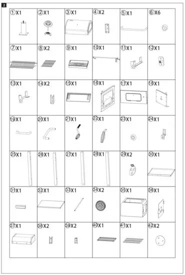 Burns Barkles 013742 Charcoal Grill with Smoker Box - fig 2