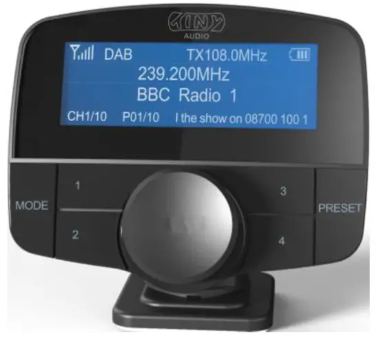 TINY AUDIO C12 In Car DAB+ Radio Receiver
