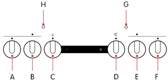 ELVITA CCS47401V Smooth Steam Cleaning Electric Cooker - Cooker controls