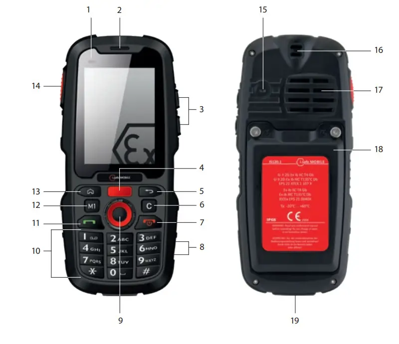 i safe MOBILE MOBILE IS120 1 Powerful and Extremely Robust Mobile Phone - DEVICE OVERVIEW FUNCTIONS