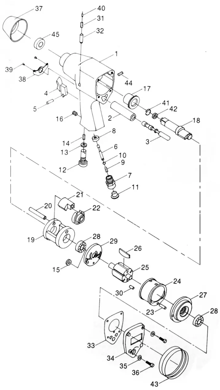 Clarke CAT23C Air Impact Wrench - fig