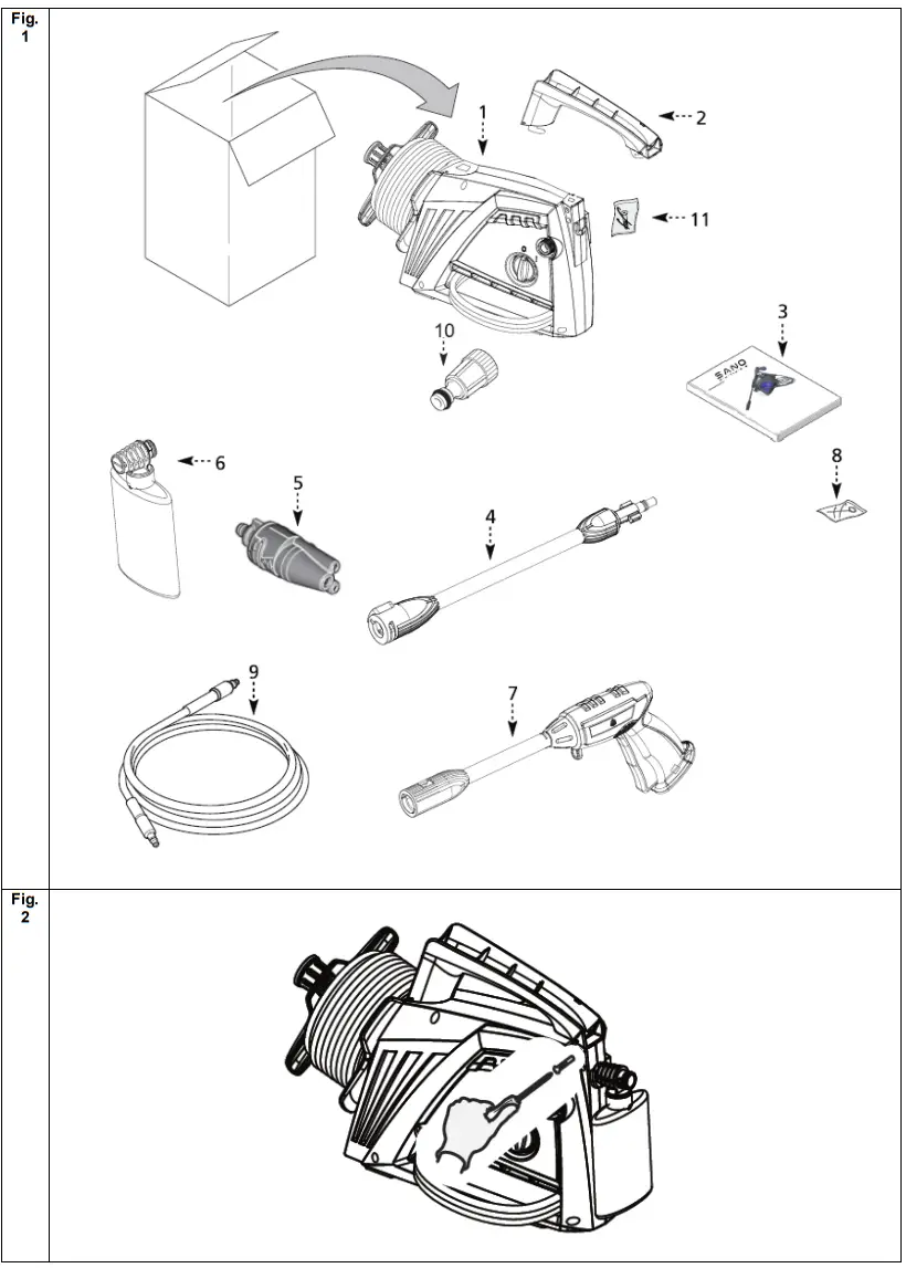 Texas HTR 1400 electric High-pressure cleaner - fig1
