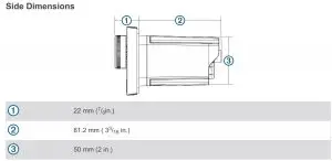 FIG 8 Side Dimensions
