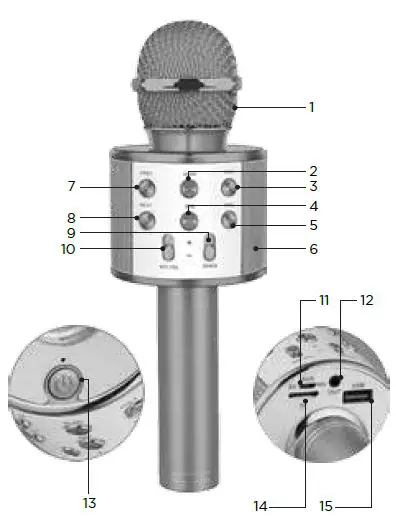 Vibe-sound-HY-PKRK-Karaoke-Wireless-Mic+Built-in-Speaker-fig-1