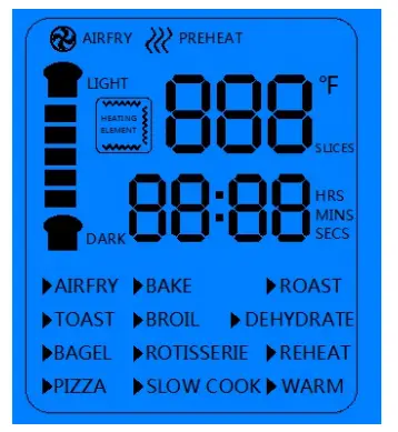 LNC A05000S Air Fry Oven - power cord