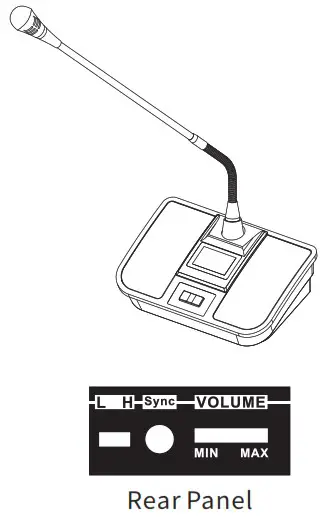 takstar G108 8 Channel Wireless Conference System - Wireless Handheld Microphone Functions 2