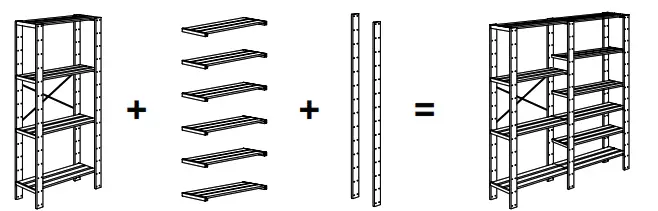 IKEA HEJNE Storage for utility areas in the home - Fig 1