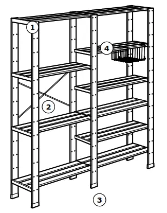 IKEA HEJNE Storage for utility areas in the home - Fig 2