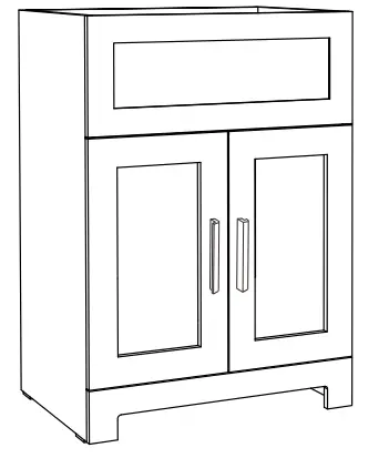 Movisa MVBC21 White Bathroom Linen Cabinet product