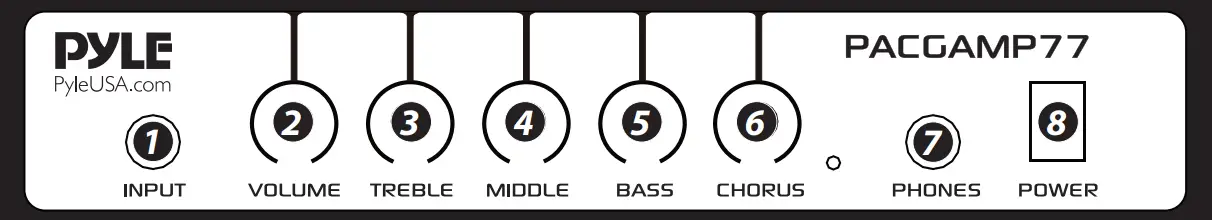 PYLE PACGAMP77 15 Watt Acoustic Guitar Amplifier -