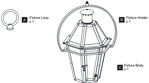 QUOIZEL BURD1916AC Outdoor Patio Burdett Hanging Lantern-fig3