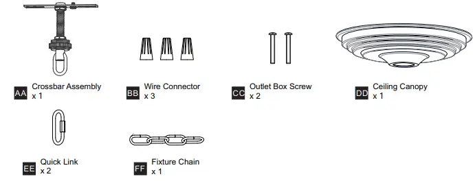 QUOIZEL BURD1916AC Outdoor Patio Burdett Hanging Lantern-fig4
