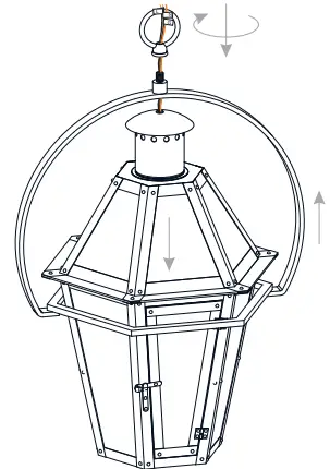 QUOIZEL BURD1916AC Outdoor Patio Burdett Hanging Lantern-fig5