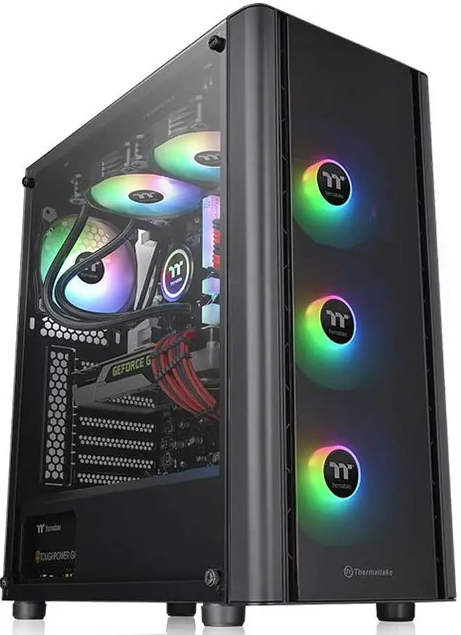 thermaltake V250 TG ARGB Tempered Glass ARGB Mid Tower Chassis