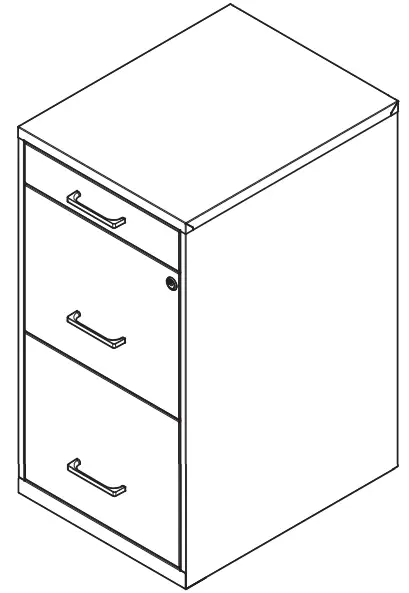 Staples ST52154 3 Drawer Light Duty Vertical File Cabinet