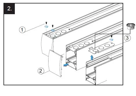ENERGETIC LIGHTING E1LAL Series CCT Selectable LED Linear Architectural Lighting Fixture FIG 16