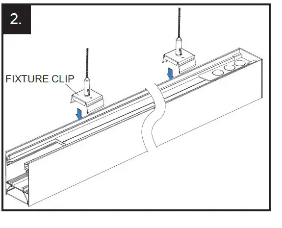 ENERGETIC LIGHTING E1LAL Series CCT Selectable LED Linear Architectural Lighting Fixture FIG 2