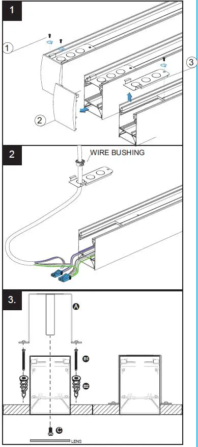 ENERGETIC LIGHTING E1LAL Series CCT Selectable LED Linear Architectural Lighting Fixture FIG 20