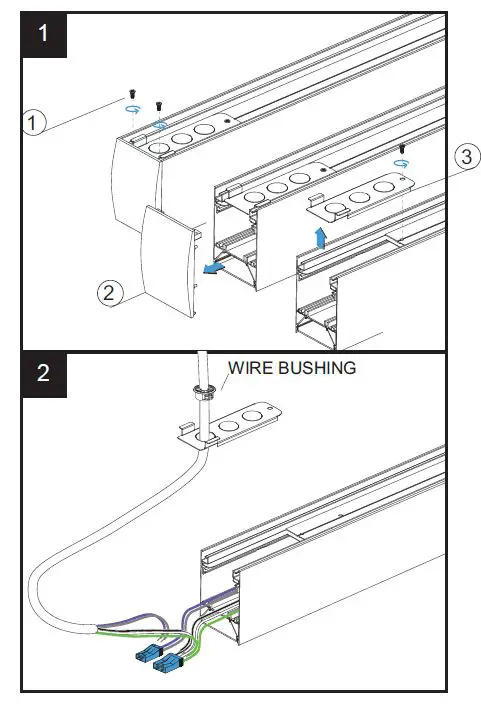 ENERGETIC LIGHTING E1LAL Series CCT Selectable LED Linear Architectural Lighting Fixture FIG 21