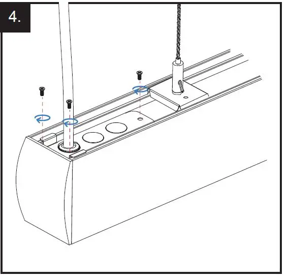 ENERGETIC LIGHTING E1LAL Series CCT Selectable LED Linear Architectural Lighting Fixture FIG 4