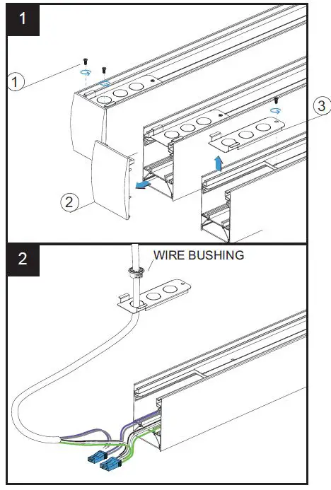 ENERGETIC LIGHTING E1LAL Series CCT Selectable LED Linear Architectural Lighting Fixture FIG 6