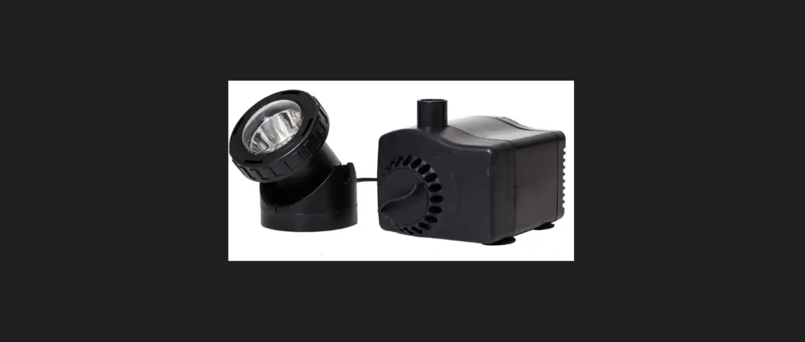 Pond Boss 52768 Low Water Auto Shut-off Fountain Pump Plus Light Instructions