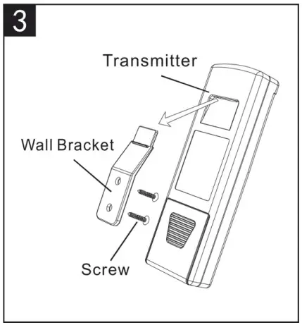 ANDERIC RRTX001R Ceiling Fan Handheld Remote Control - fig 3