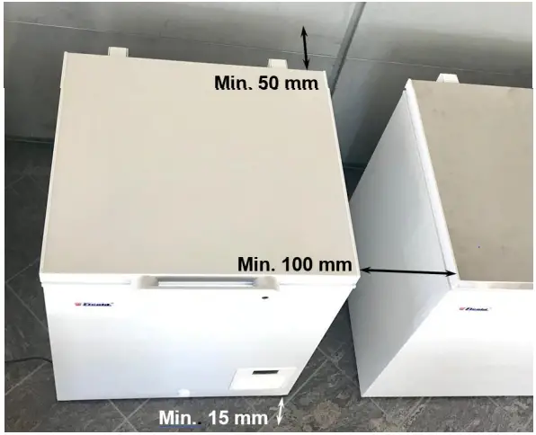 Setting up the freezer