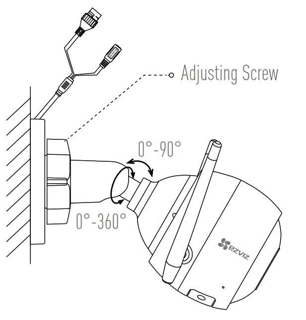 EZVIZ C3WN Outdoor 1080P WiFi Security Camera - network Adjusting Screw