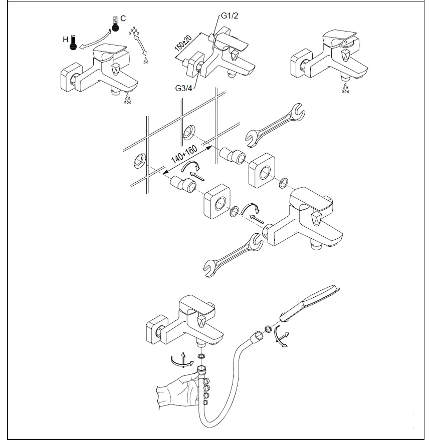 armatura M2719-990-00160 Basin Mixer fig (2)