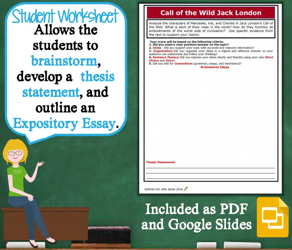 EXPOSITORY WRITING - student work slide