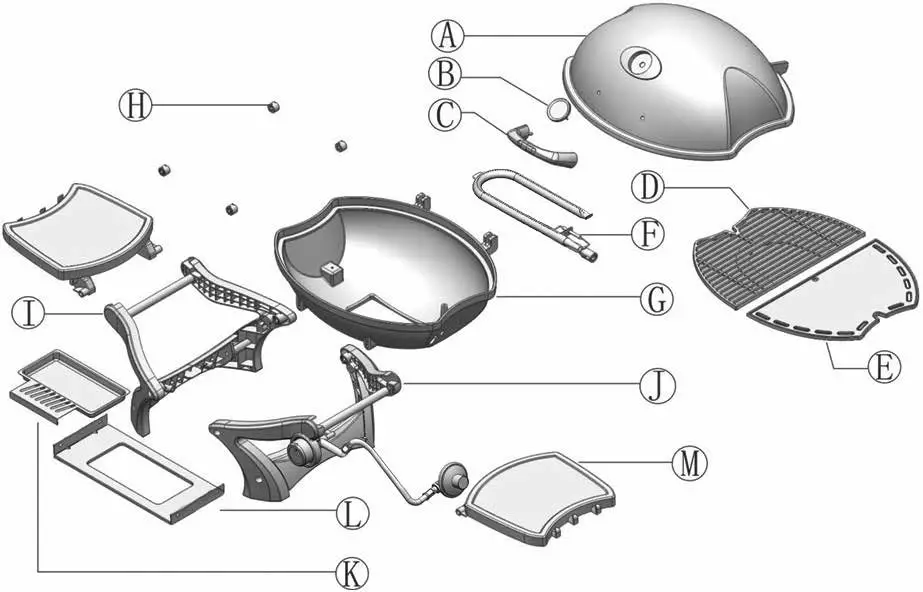 Gasmate BQ1060MG ODYSSEY One Burner Portable BBQ - Figure 2