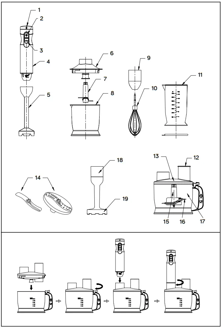 zelmer ZHB6500 GENIUS Hand Blender - Fig 1