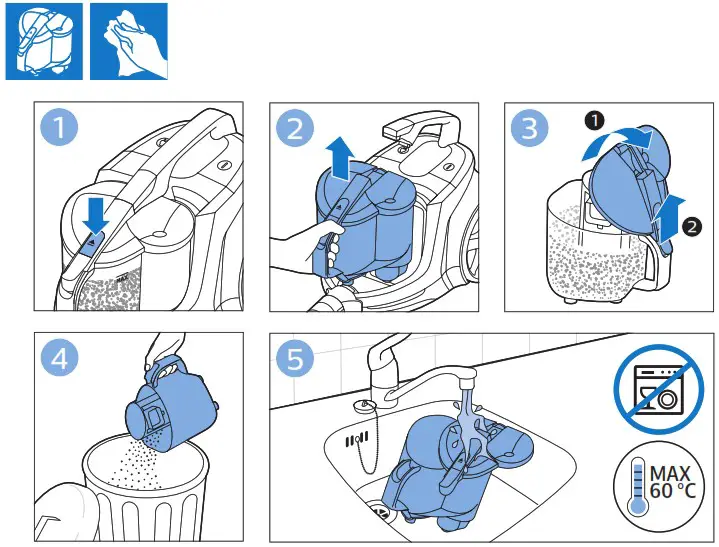 PHILIPS 9000 Series XB9154 Bagless vacuum cleaner - overview 8