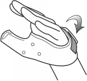 DJO Extended Short Thumb Spica Anti Microbial treated-USE-2