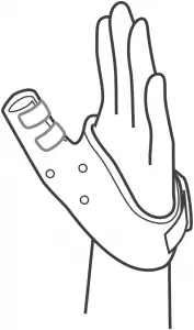 DJO Extended Short Thumb Spica Anti Microbial treated-USE-3