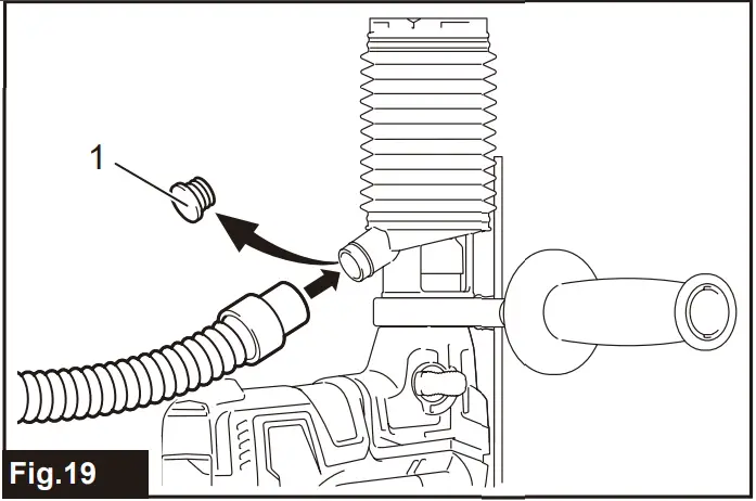 Install the dust cup set