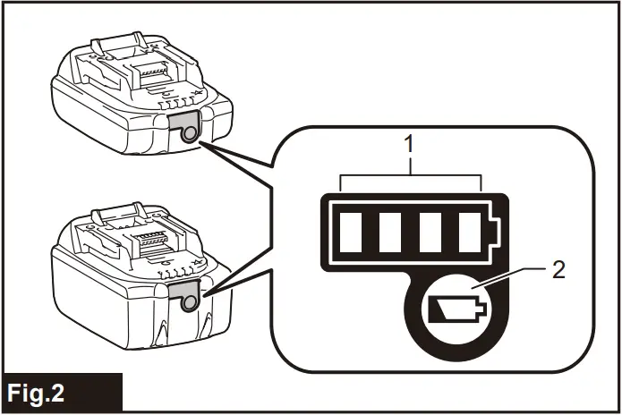 Indicating the remaining battery capacity