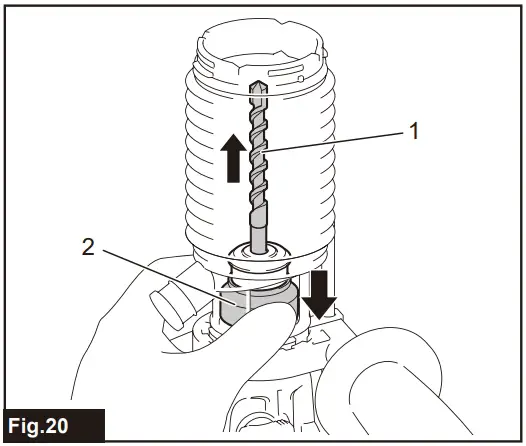 To remove the drill bit