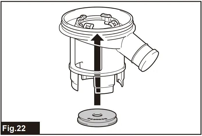 To remove the dust cup set