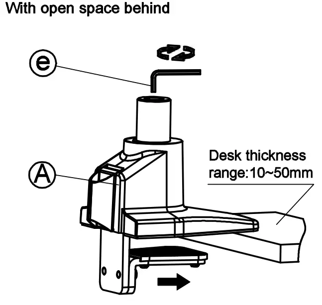 MULTIBRACKETS 4288 M VESA Gas Lift Arm Basic Dual Stacked Pole - 6