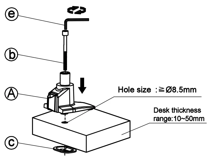 MULTIBRACKETS 4288 M VESA Gas Lift Arm Basic Dual Stacked Pole - 8