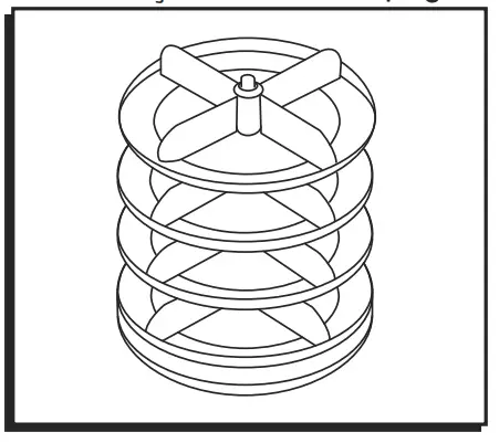 ULINE H-8539 Benchtop Rotabin -