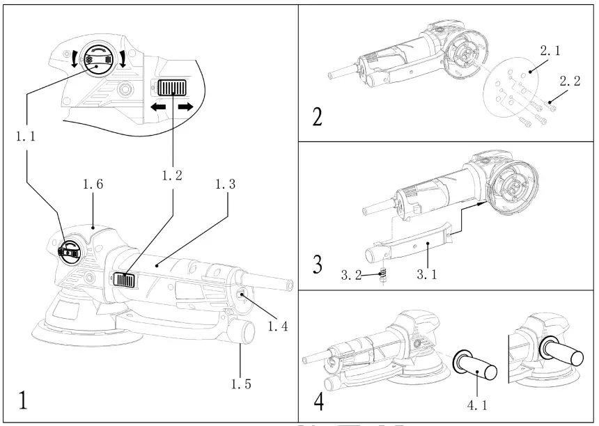 BORMANN PRO BSS5500 710W Eccenter Grinder - Fig 1